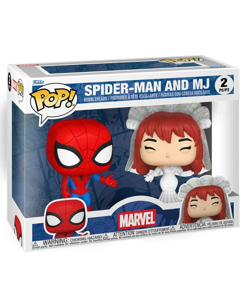 Bobble Figure Marvel - Spider-Man 2 Pack POP! - Spider-Man And MJ 