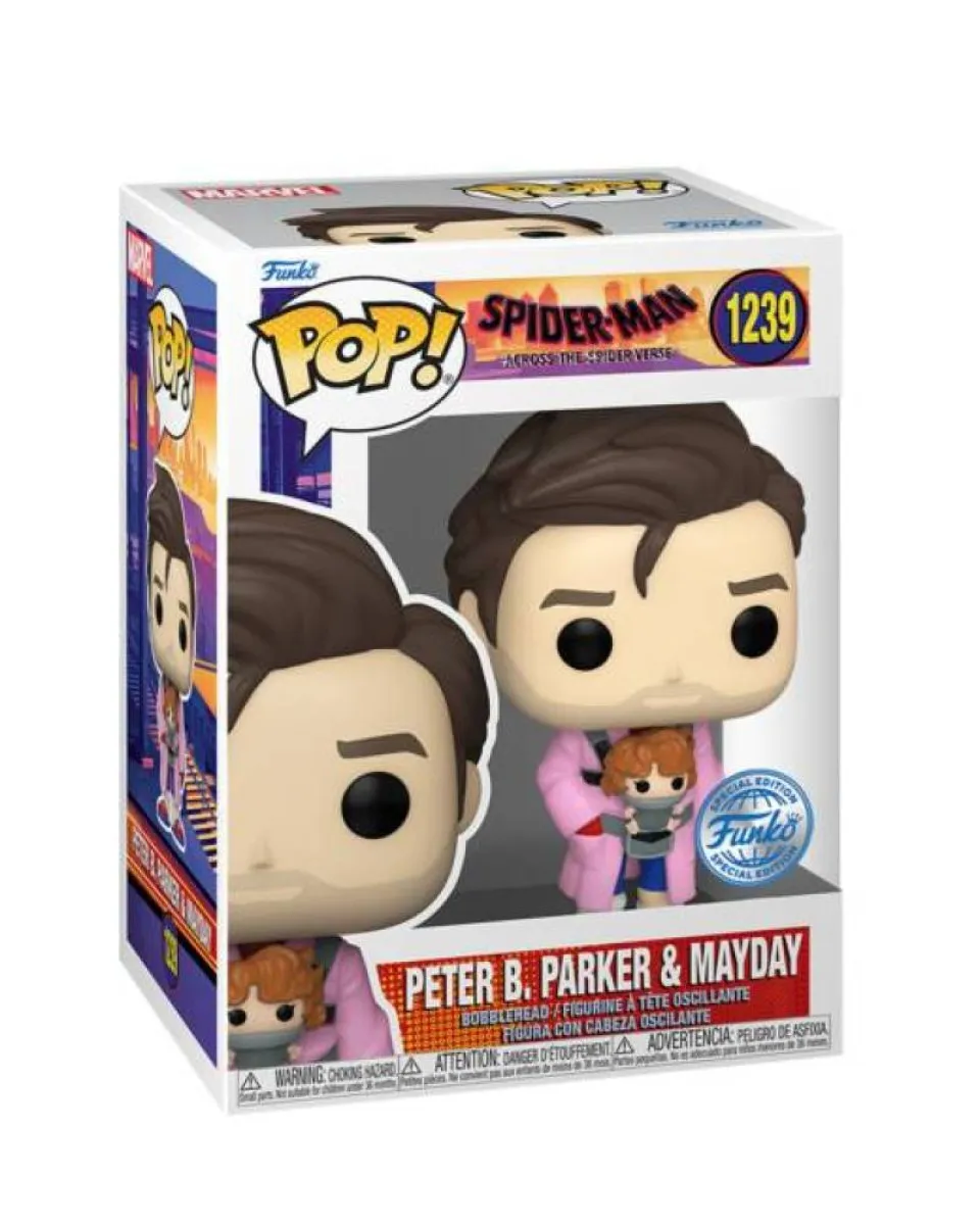 Bobble Figure Marvel - Spider-Man - Across the Spider-Verse POP! Vinyl Figure Peter B. Parker & Mayday 