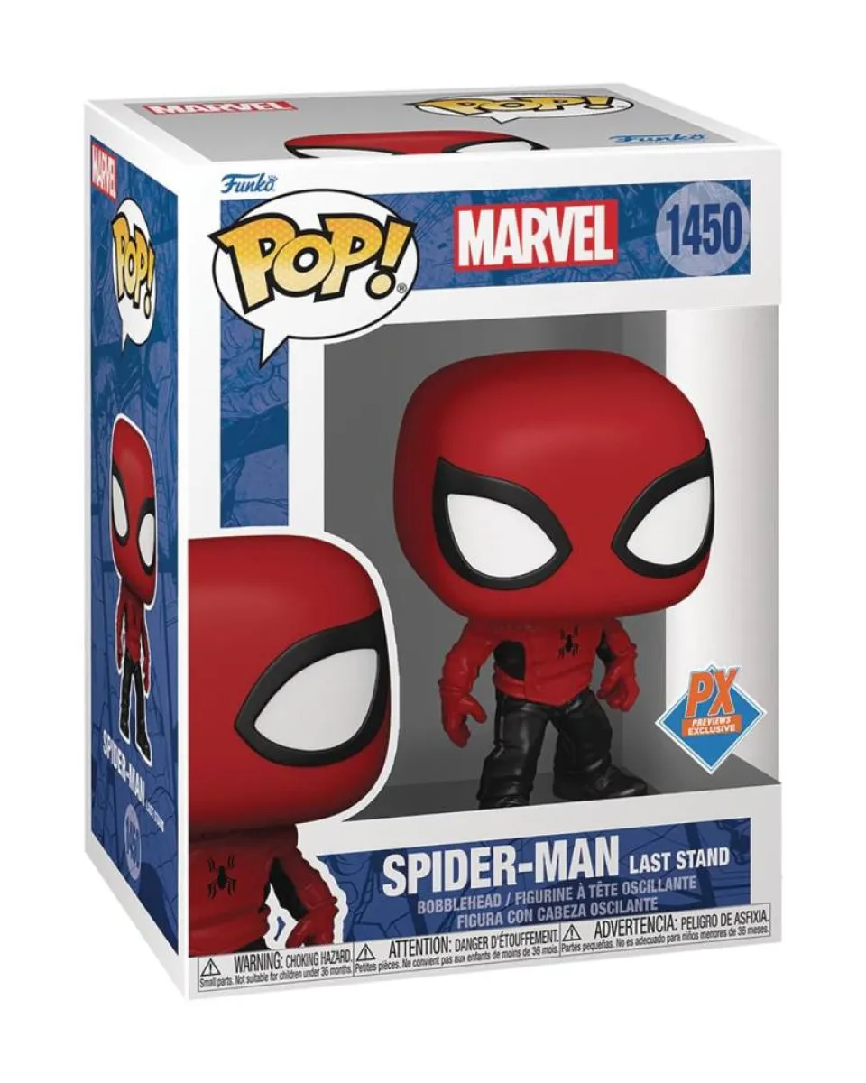Bobble Figure Marvel - Spider-Man POP! - Spider-Man (Last Stand) #1450 