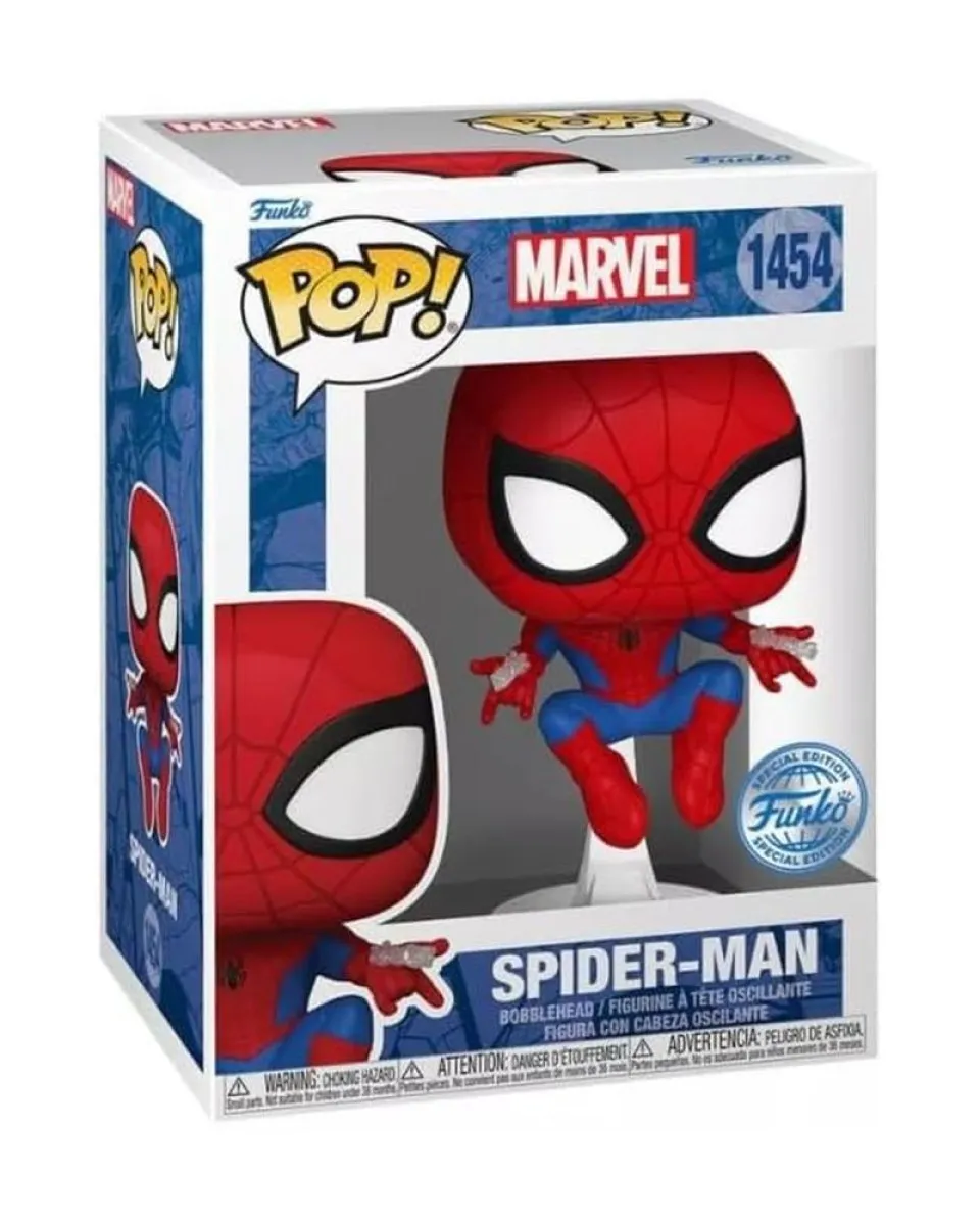 Bobble Figure Marvel - Spider-Man POP! Spider-Man With Web Shooters #1454 