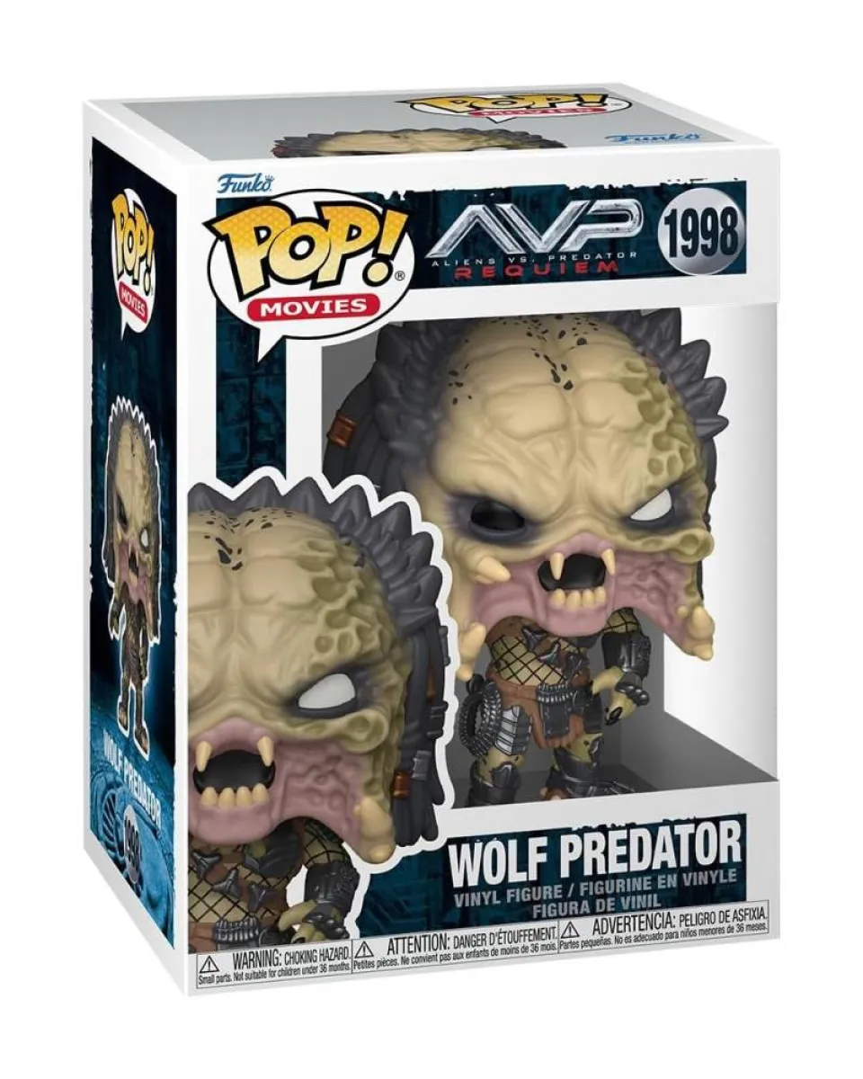 Bobble Figure Movies - Alien Vs Predator Requiem POP! - Wolf Predator #1998 