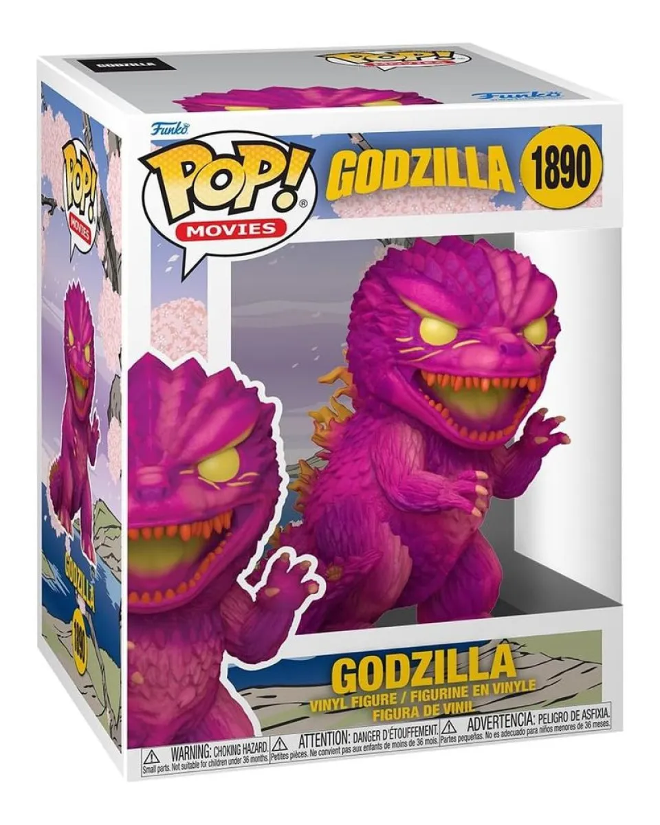 Bobble Figure Movies - Godzilla POP! - Pink Godzilla Art Series 