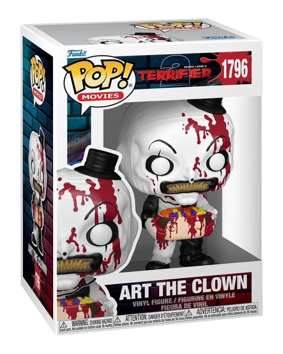 Bobble Figure Movies - Terrifier POP! - Art the Clown with Candy Filled Head 