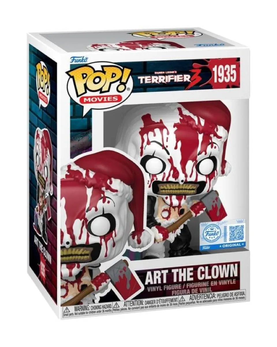 Bobble Figure Movies - Terrifier POP! - Art the Clown (Bloody With Axe)  #1935 
