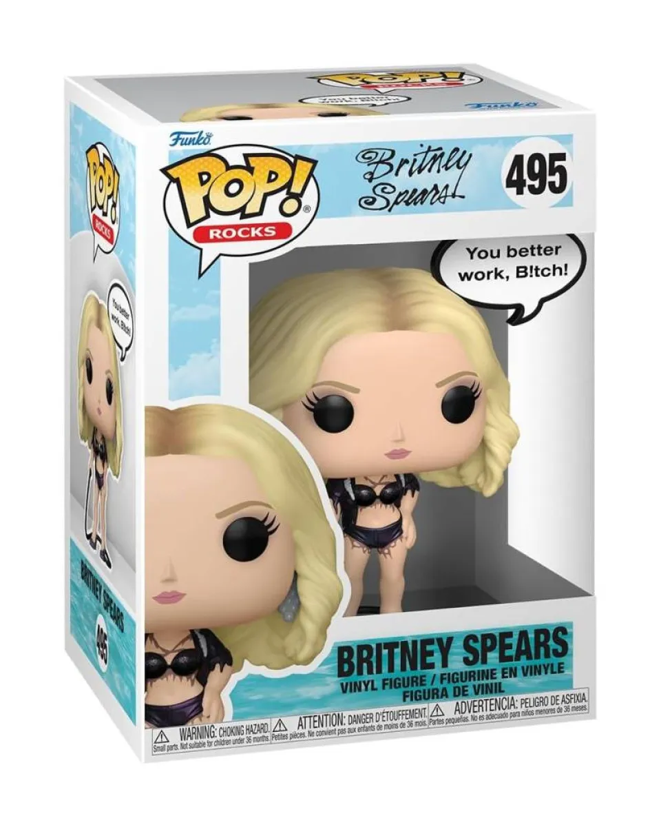 Bobble Figure Rocks - Britney Spears POP! - You Better Work B!tch #495 
