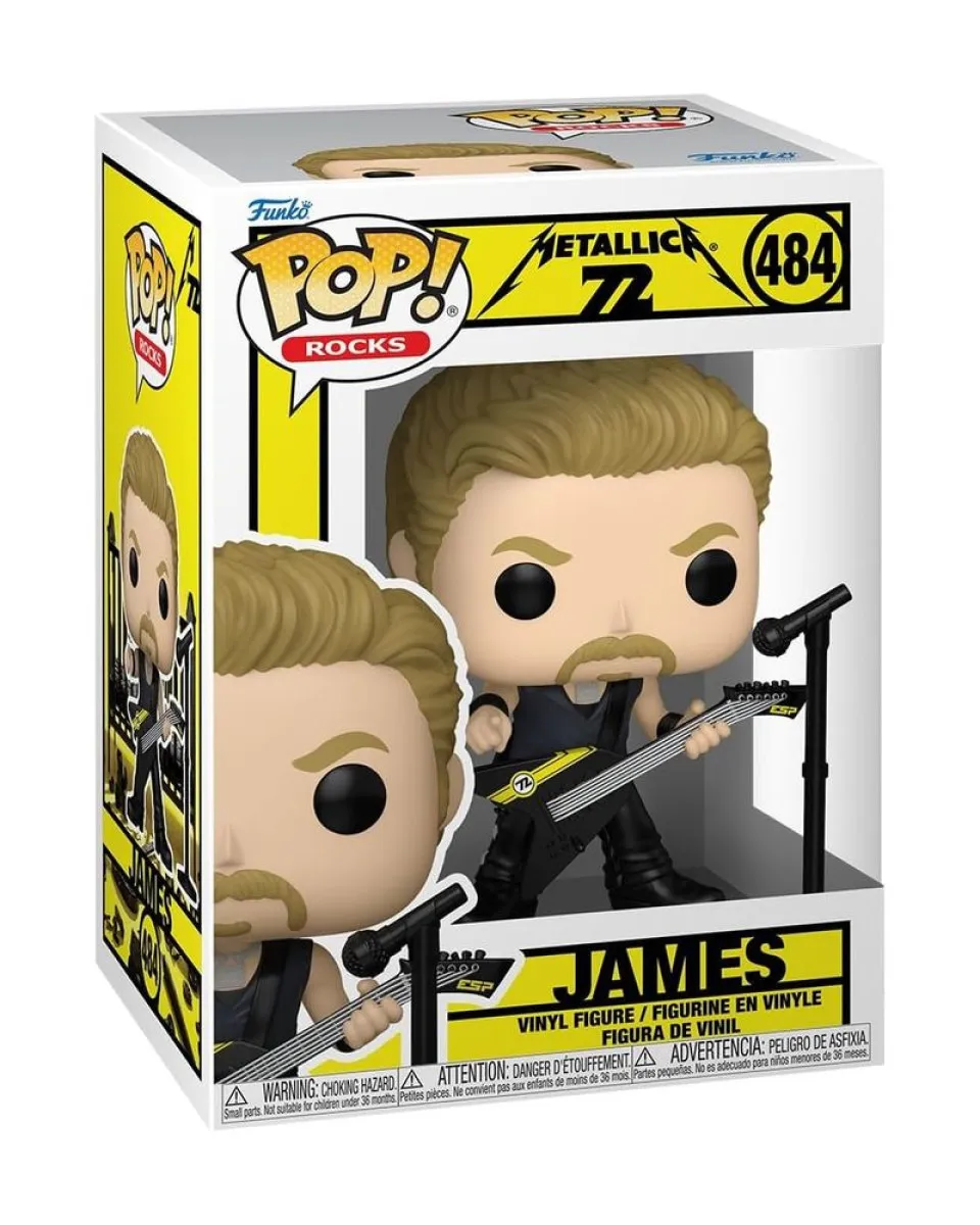 Bobble Figure Rocks - Metallica 72 POP! - James  #484 