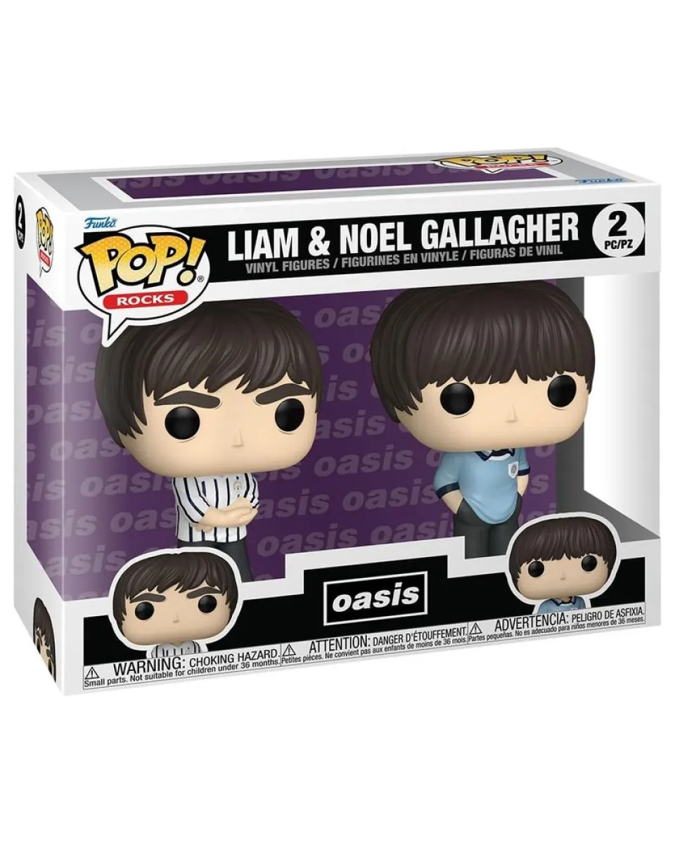 Bobble Figure Rocks - Oasis 2 Pack POP! - Liam And Noel Gallagher 