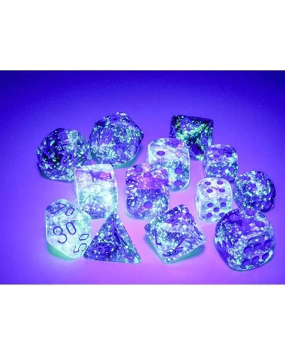 Kockice Chessex - Nebula - Luminary - Nocturnal & Blue 12mm (36) 