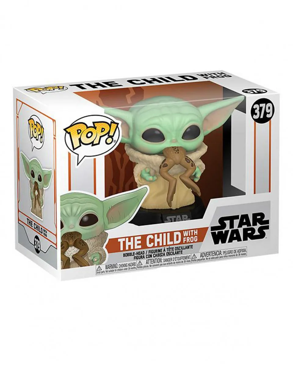 Bobble Figure Star Wars - The Mandalorian POP! - The Child With Frog 