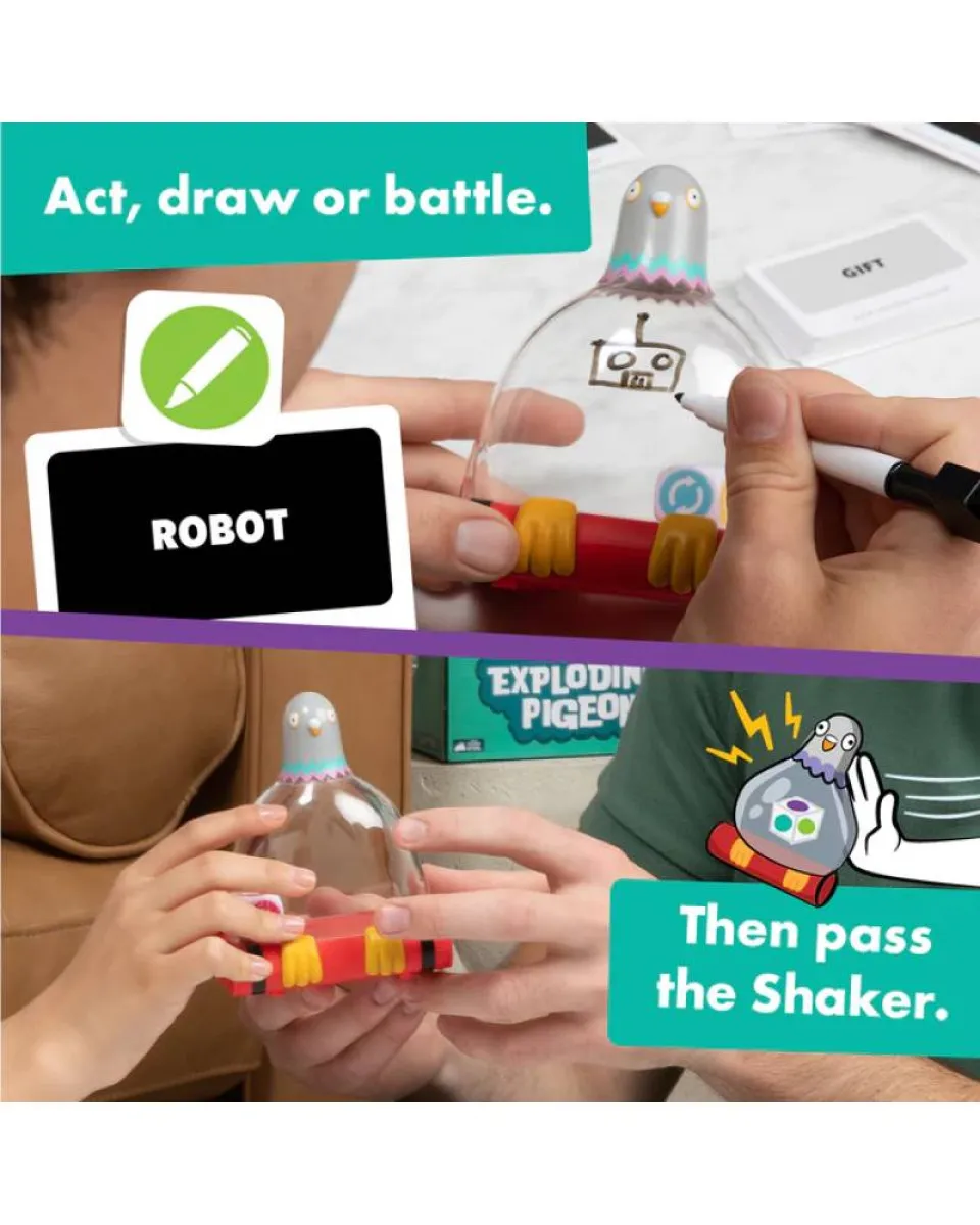 Društvena igra Exploding Kittens - Exploding Pigeons 