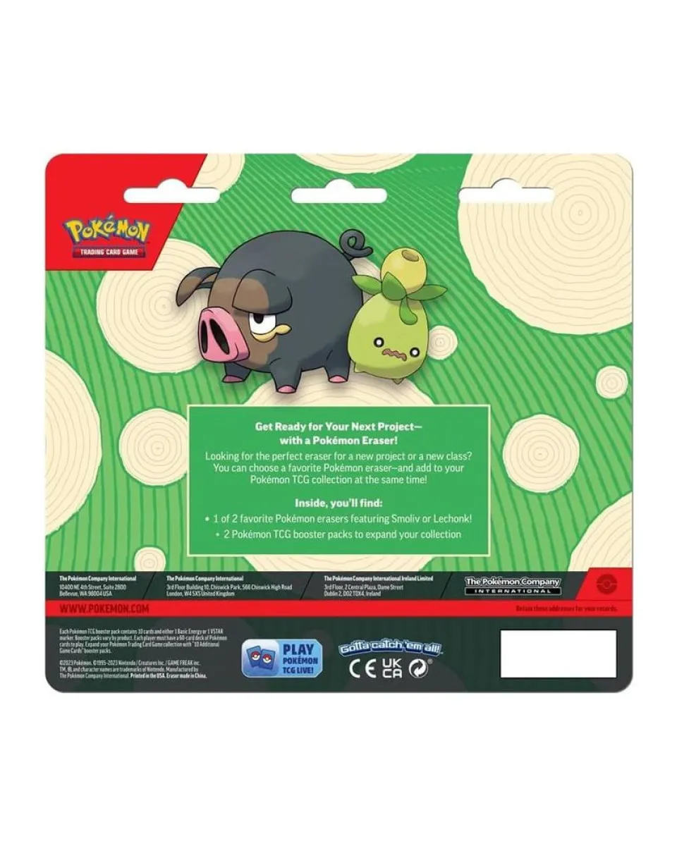 Društvena igra Pokemon - TCG - Back To School Eraser Blister 