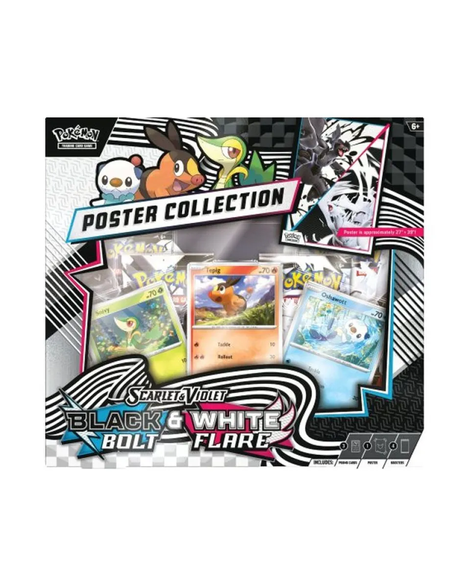 Društvena igra - Pokemon - TCG Scarlet & Violet - Black Bolt & White Flare Poster Collection 