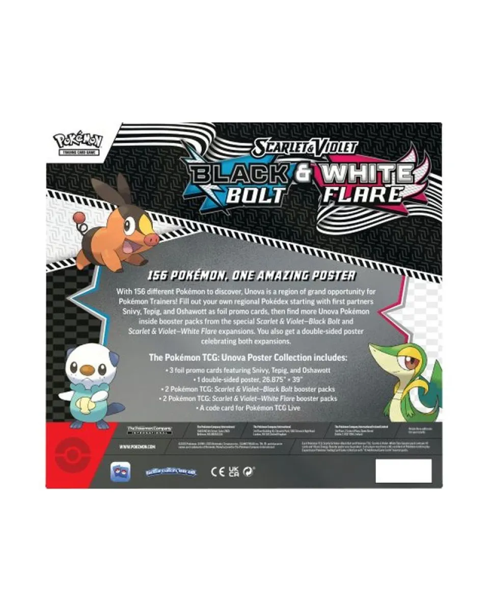 Društvena igra - Pokemon - TCG Scarlet & Violet - Black Bolt & White Flare Poster Collection 