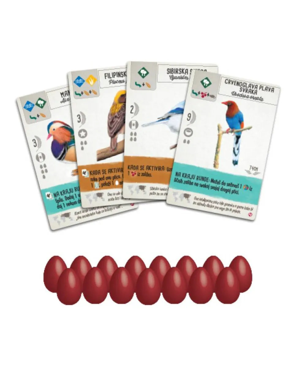 Društvena igra Wingspan - Ptice Azije 