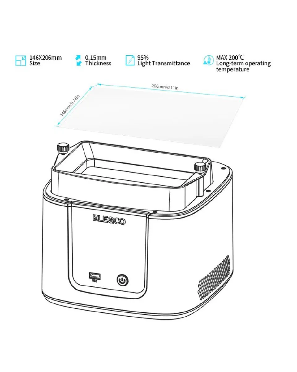 FEP Film Elegoo Mars 4/5 