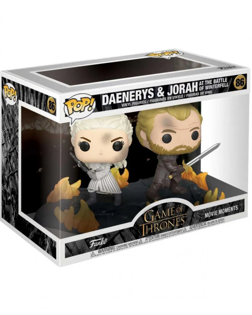 Bobble Figure Game of Thrones POP! - Daenerys & Jorah (At The Battle of Winterfell) 