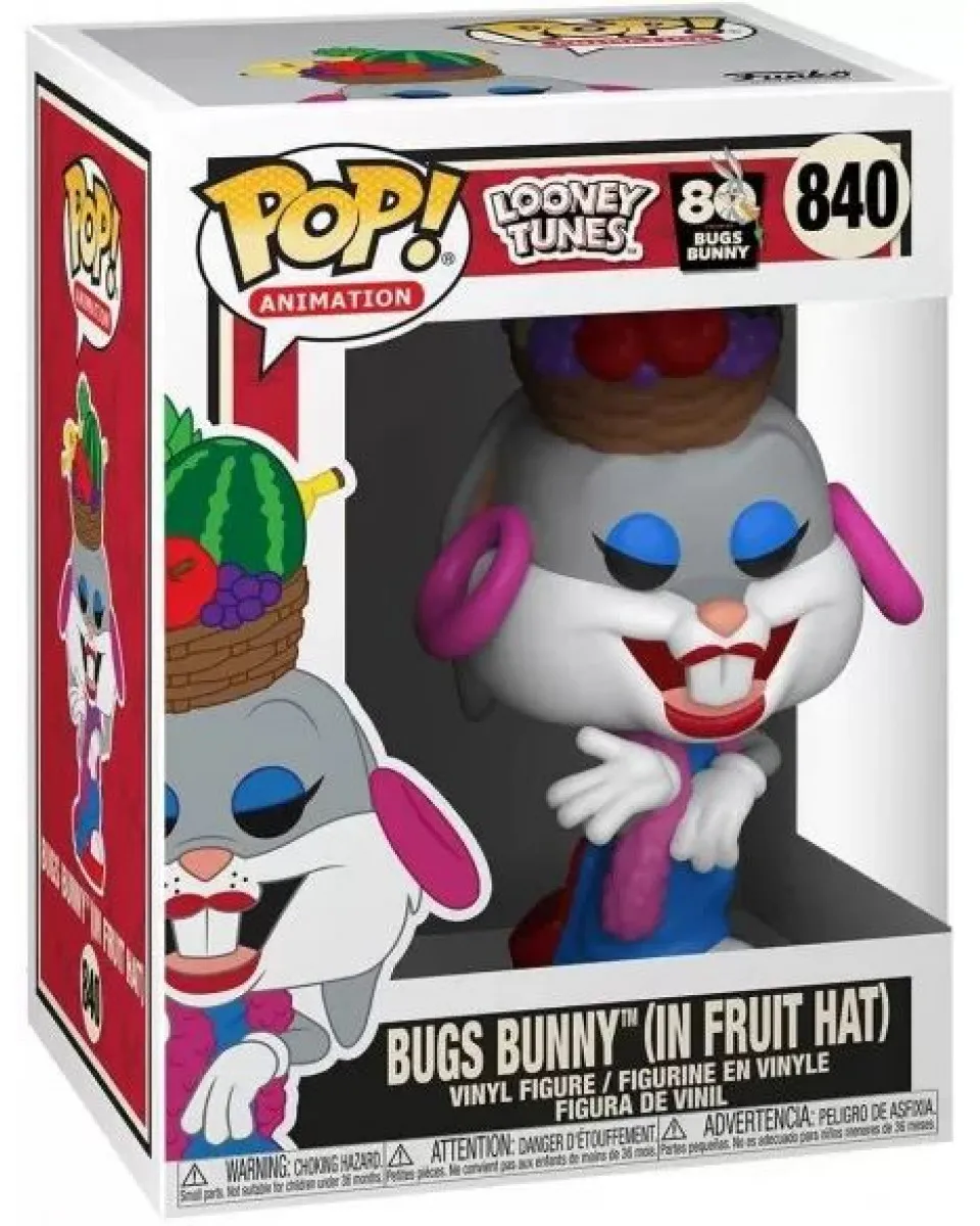 Bobble Figure Looney Tunes 80th POP! - Bugs Bunny - In Fruit Hat 