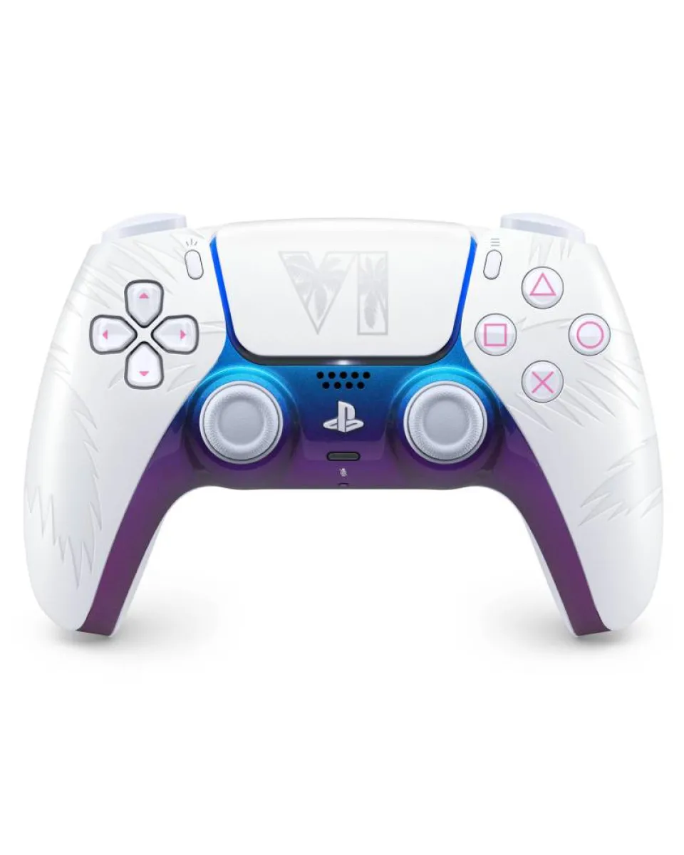 Gamepad PlayStation 5 DualSense GTA 6 - Grand Theft Auto VI White - Limited Edition