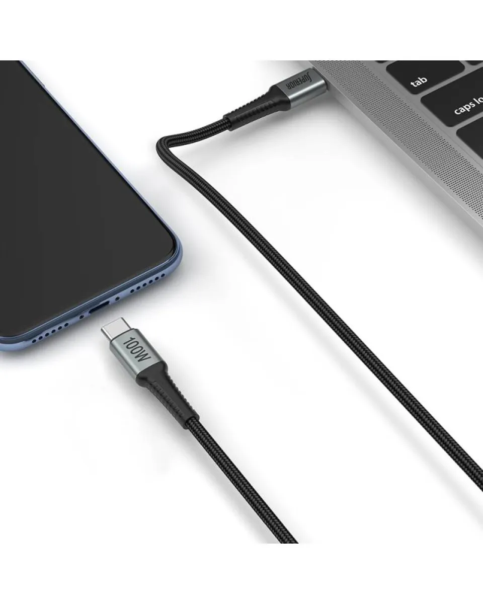Kabl Superior SU-K110 USB-C 100W - Pleteni 2m - Grey 