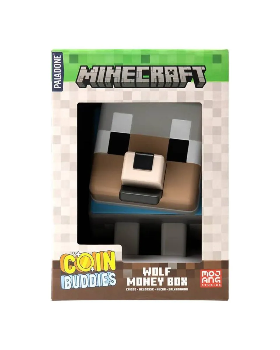 Kasica Paladone - Minecraft - Wolf Shaped Money Box 