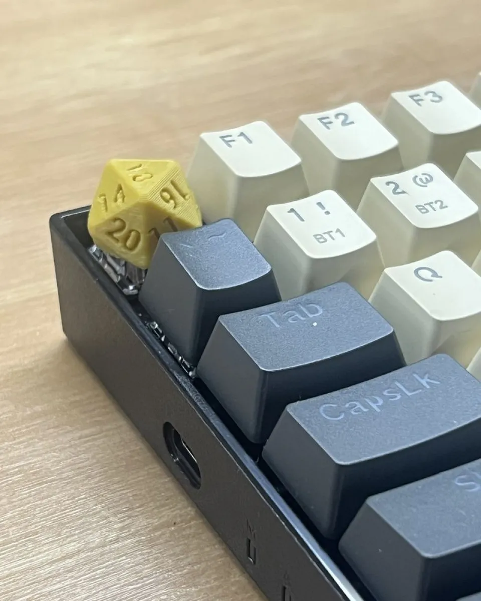 Keycap DOT Tmn - Gold Cube 