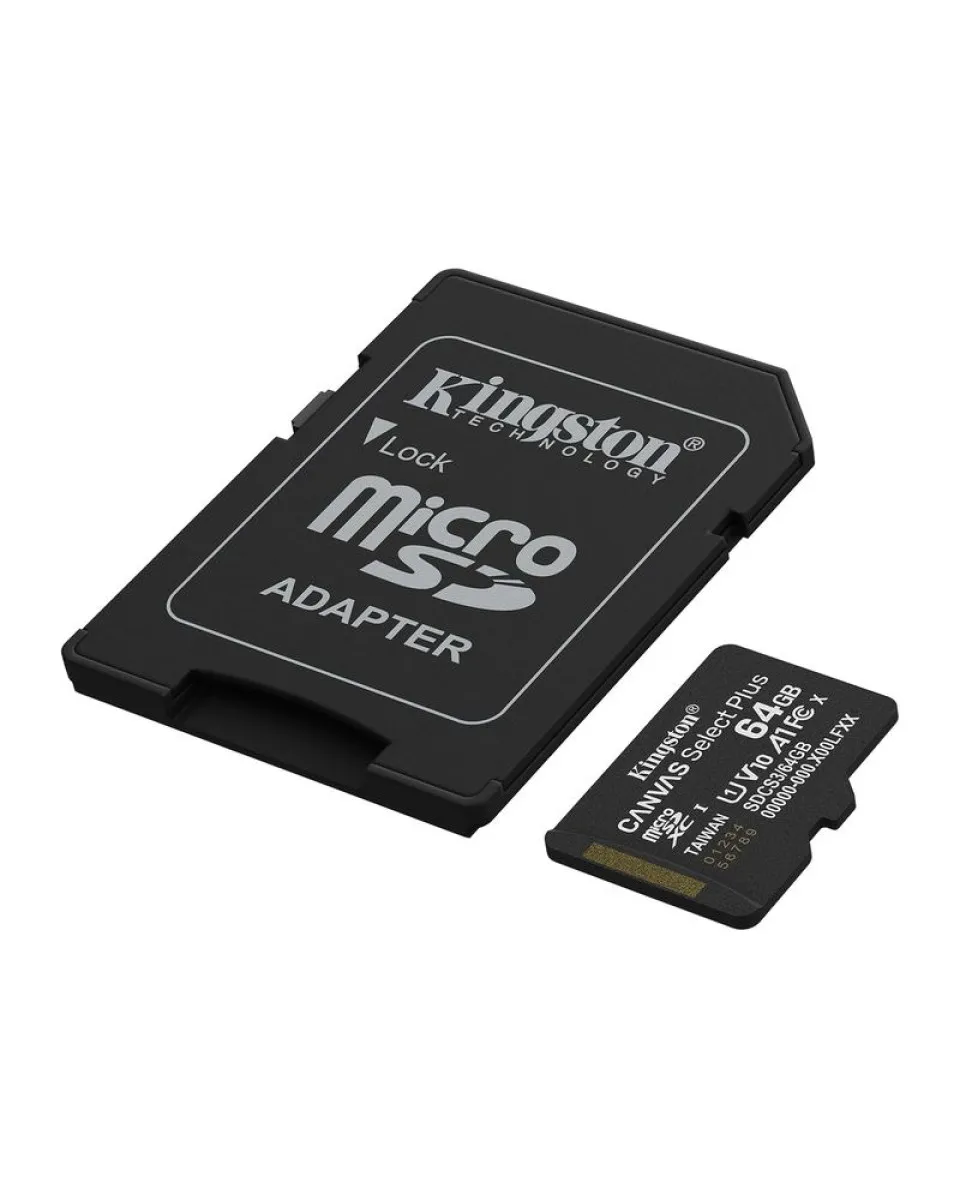 Kingston Memory Card Micro Canvas Select Plus G3 64GB 