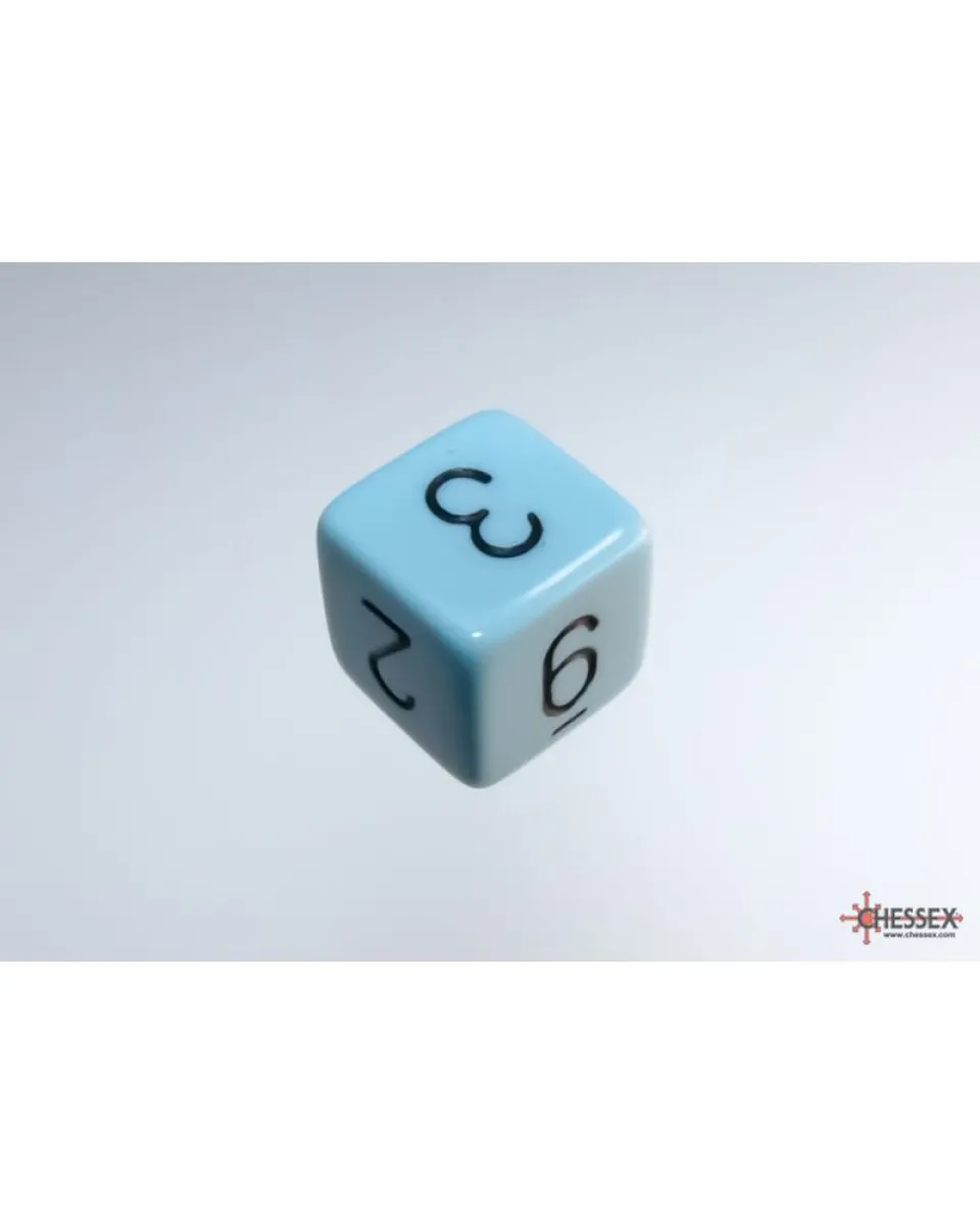 Kockice Chessex - Opaque - Polyhedral - Pastel Blue-Black (7) 