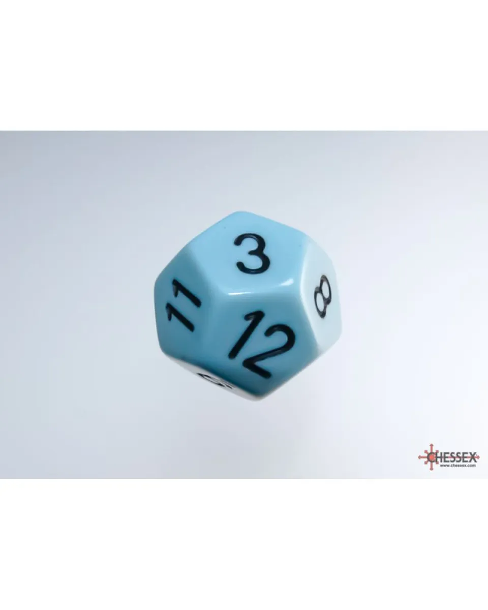 Kockice Chessex - Opaque - Polyhedral - Pastel Blue-Black (7) 