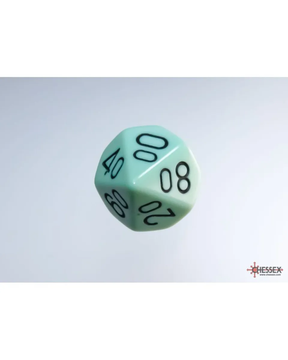 Kockice Chessex - Opaque - Polyhedral - Pastel Green-Black (7) 