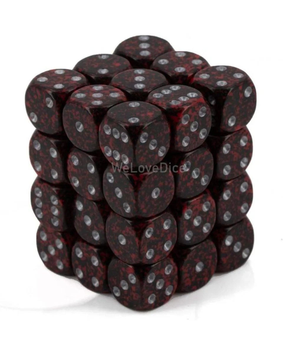 Kockice Chessex - Speckled - Silver Volcano - Dice Block (36) 12mm 