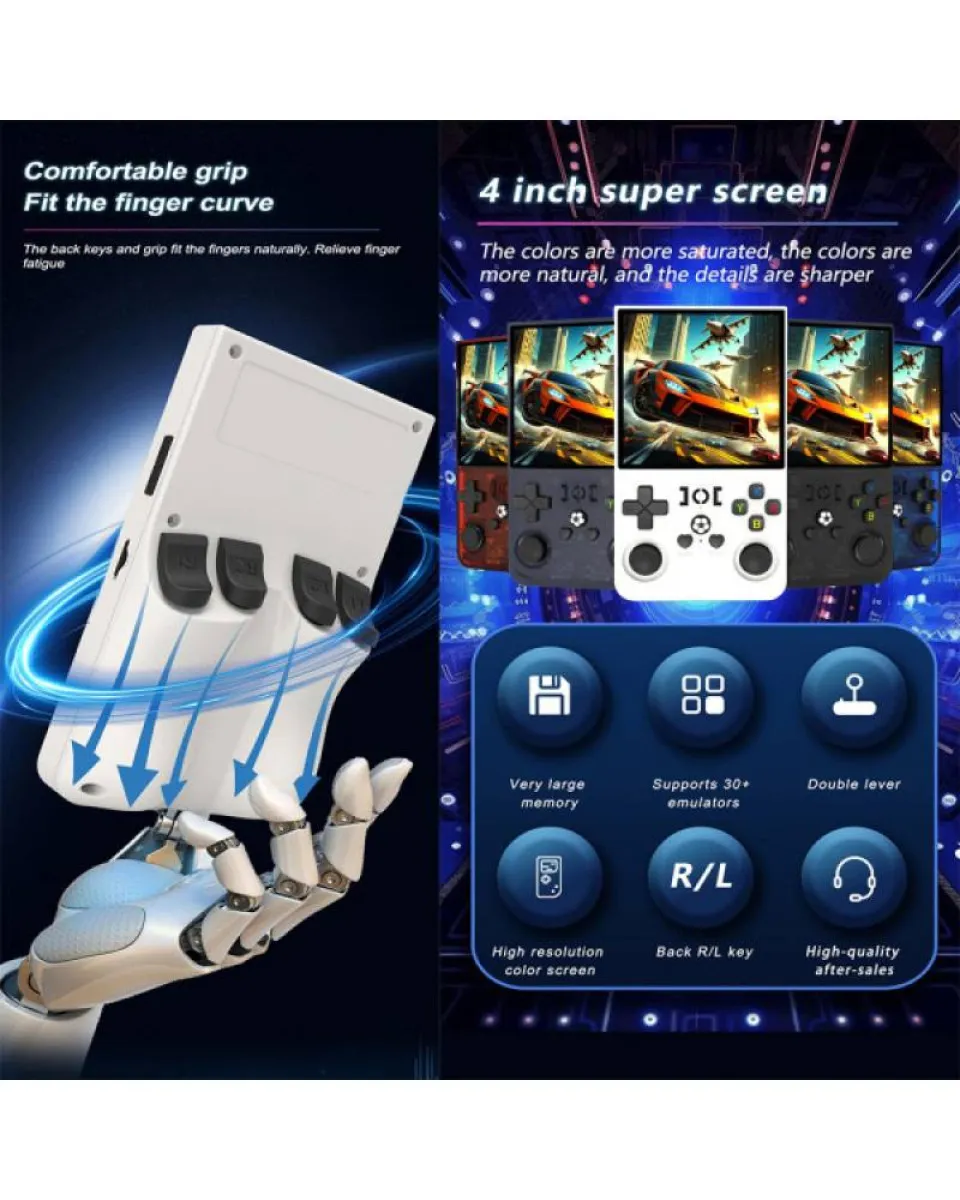 Konzola Retro R36 Max Console - White 