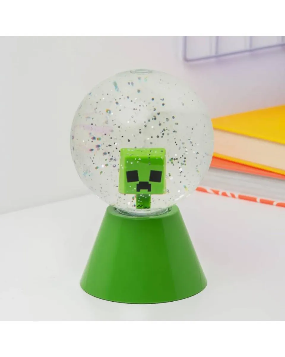 Lampa Snow Globe Paladone - Minecraft LED Glitter Ball 