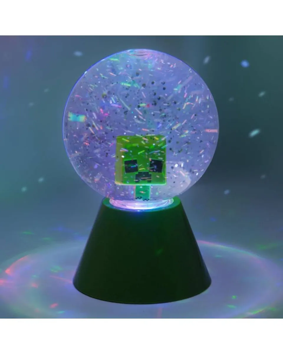 Lampa Snow Globe Paladone - Minecraft LED Glitter Ball 