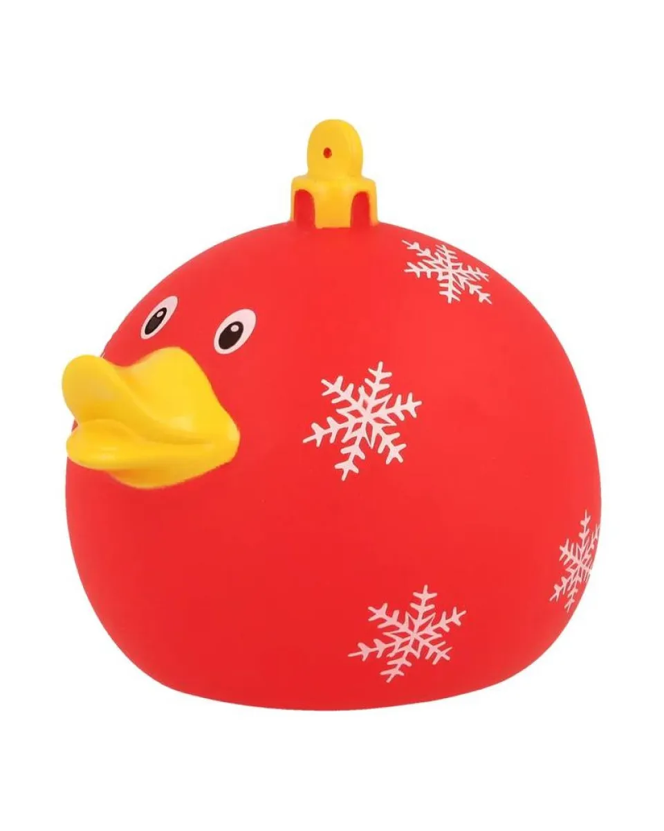 Lilalu Patkica - Red Christmas Ball - Rubber Duck 