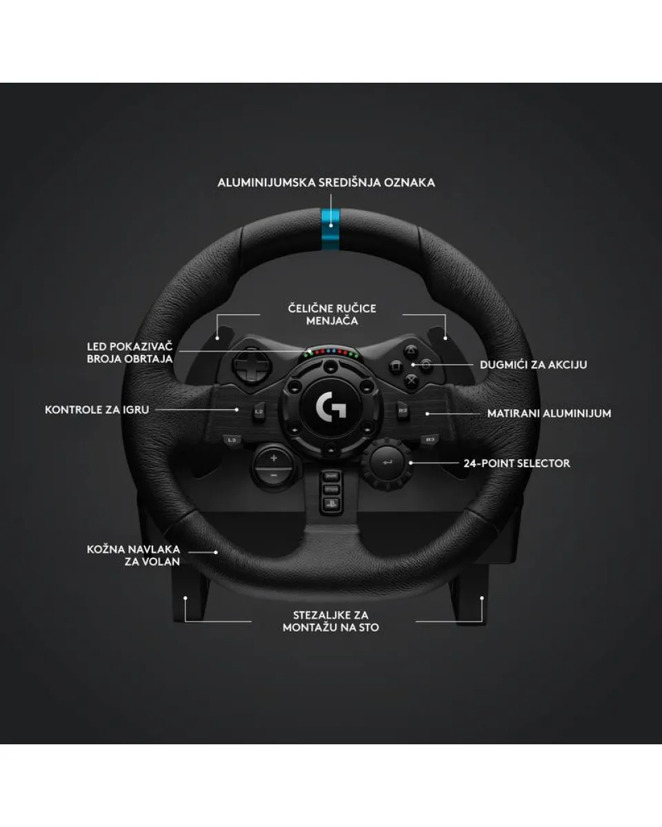 Volan Logitech G923 Trueforce Racing Wheel + Shifter 