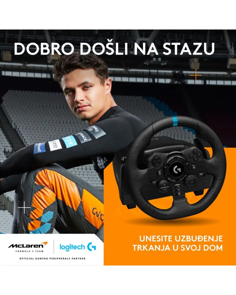 Logitech G923 Trueforce Racing Wheel Volan 