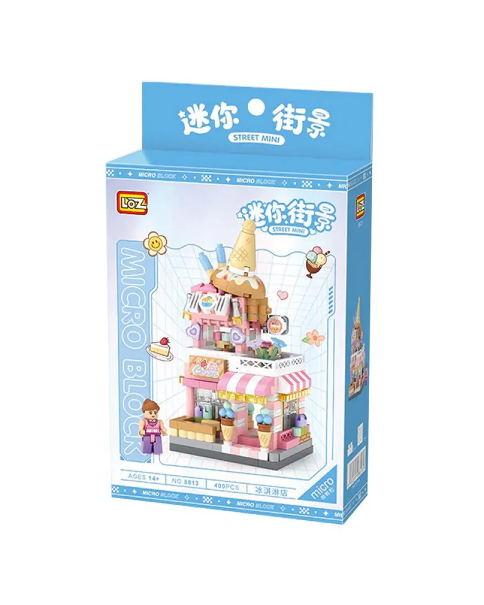 LOZ Micro Block - Panda Ice Cream Shop 