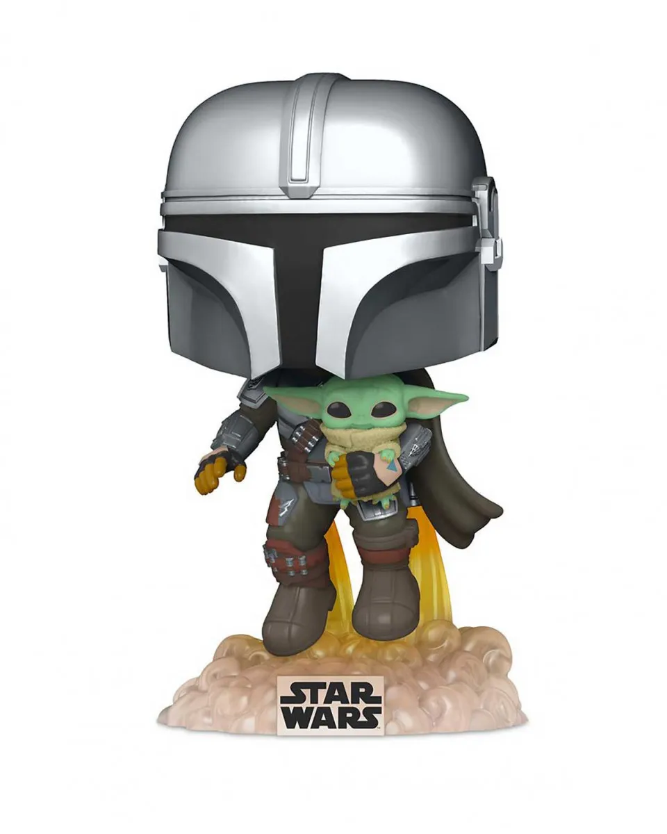 Bobble Figure Star Wars - The Mandalorian POP! - The Mandalorian with the Child 