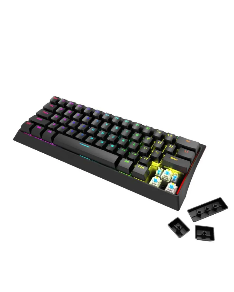 Tastatura Marvo Hecate 61R KG962G 60% Red Switch - Black 
