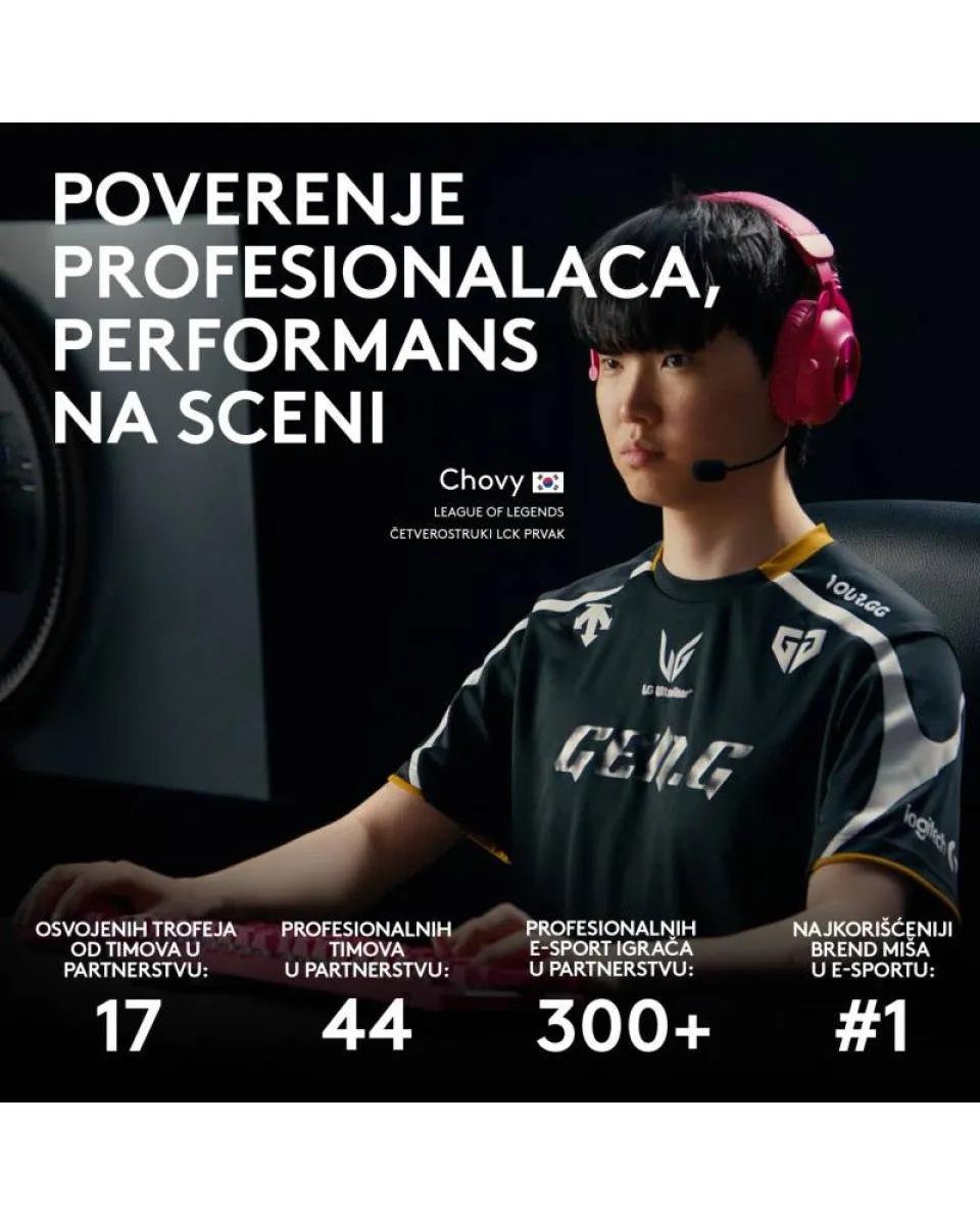 Miš Logitech G PRO X Superlight Wireless v2 DEX - Black 