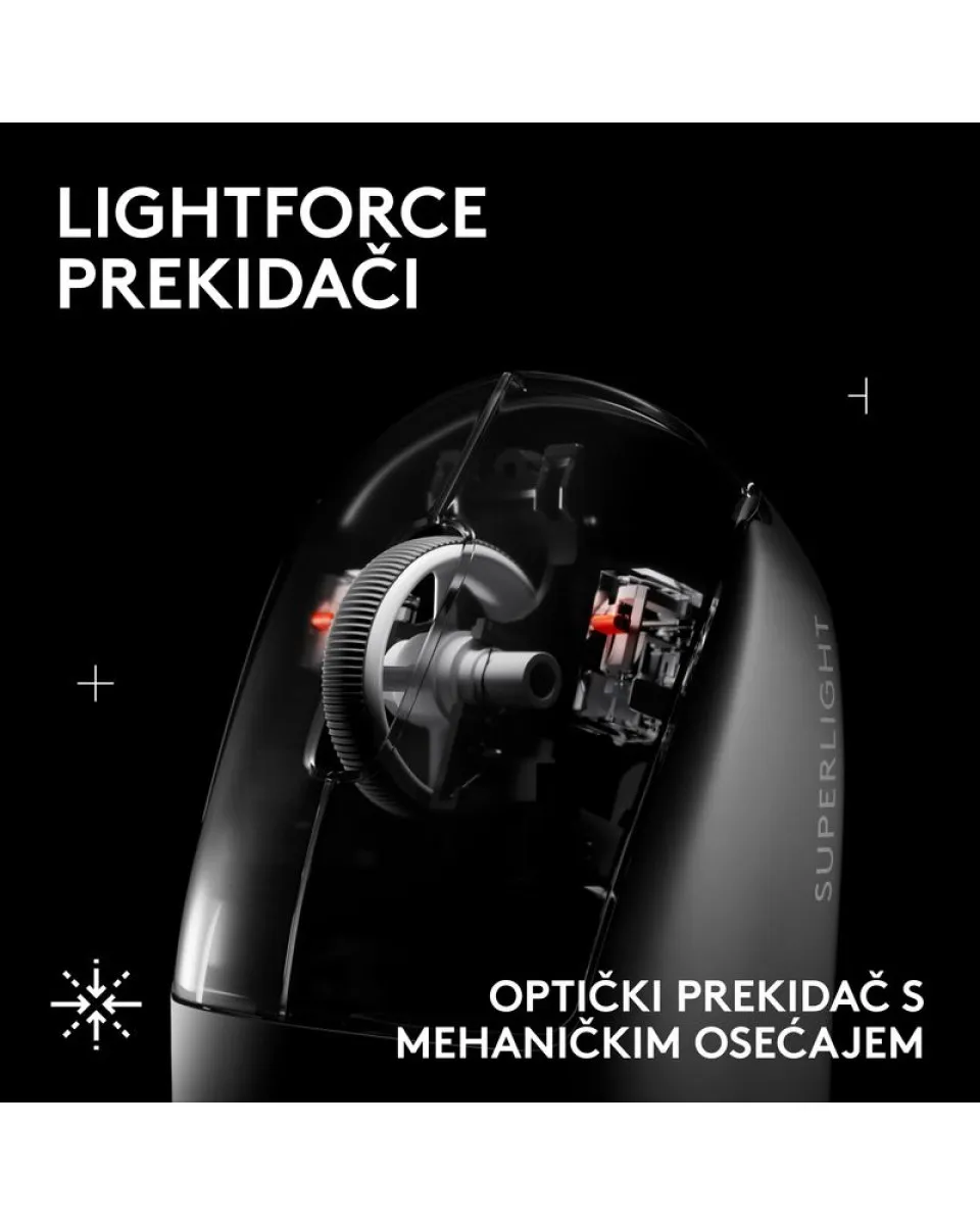 Miš Logitech G PRO X Superlight Wireless v2 SE - Black 