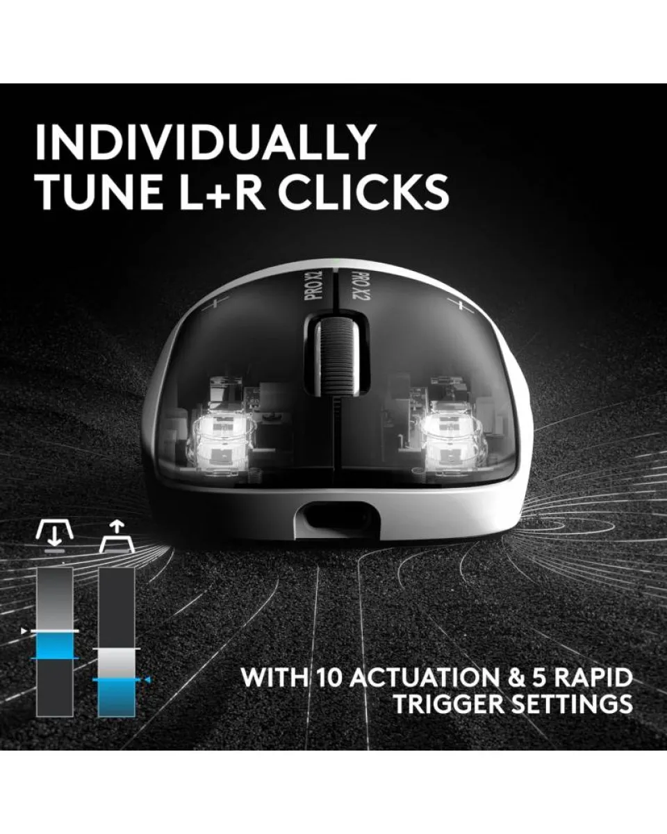 Logitech G PRO X2 SUPERSTRIKE Wireless Miš - Black 