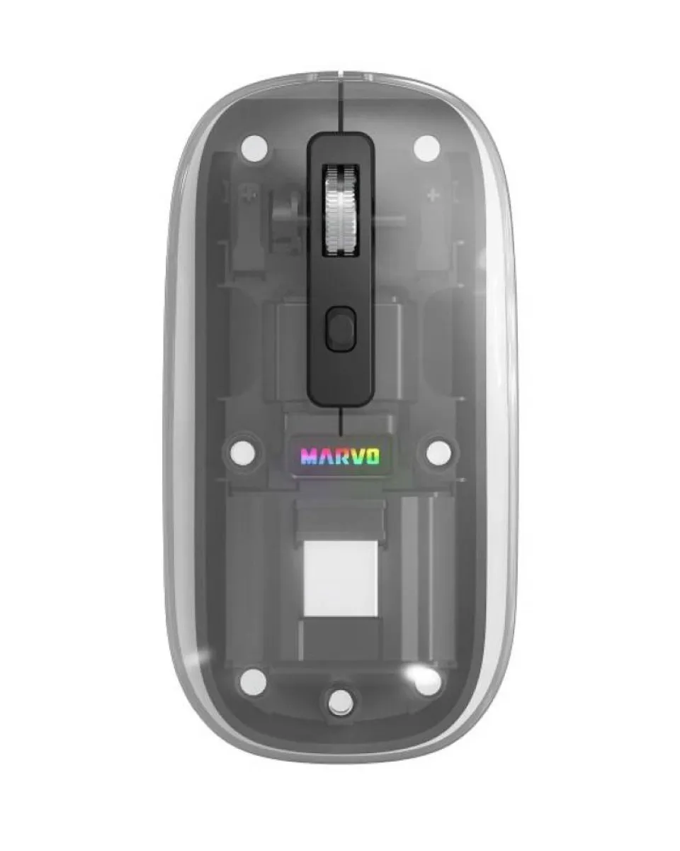 Miš Marvo Prism B10 M810W Wireless - Transparent Black 