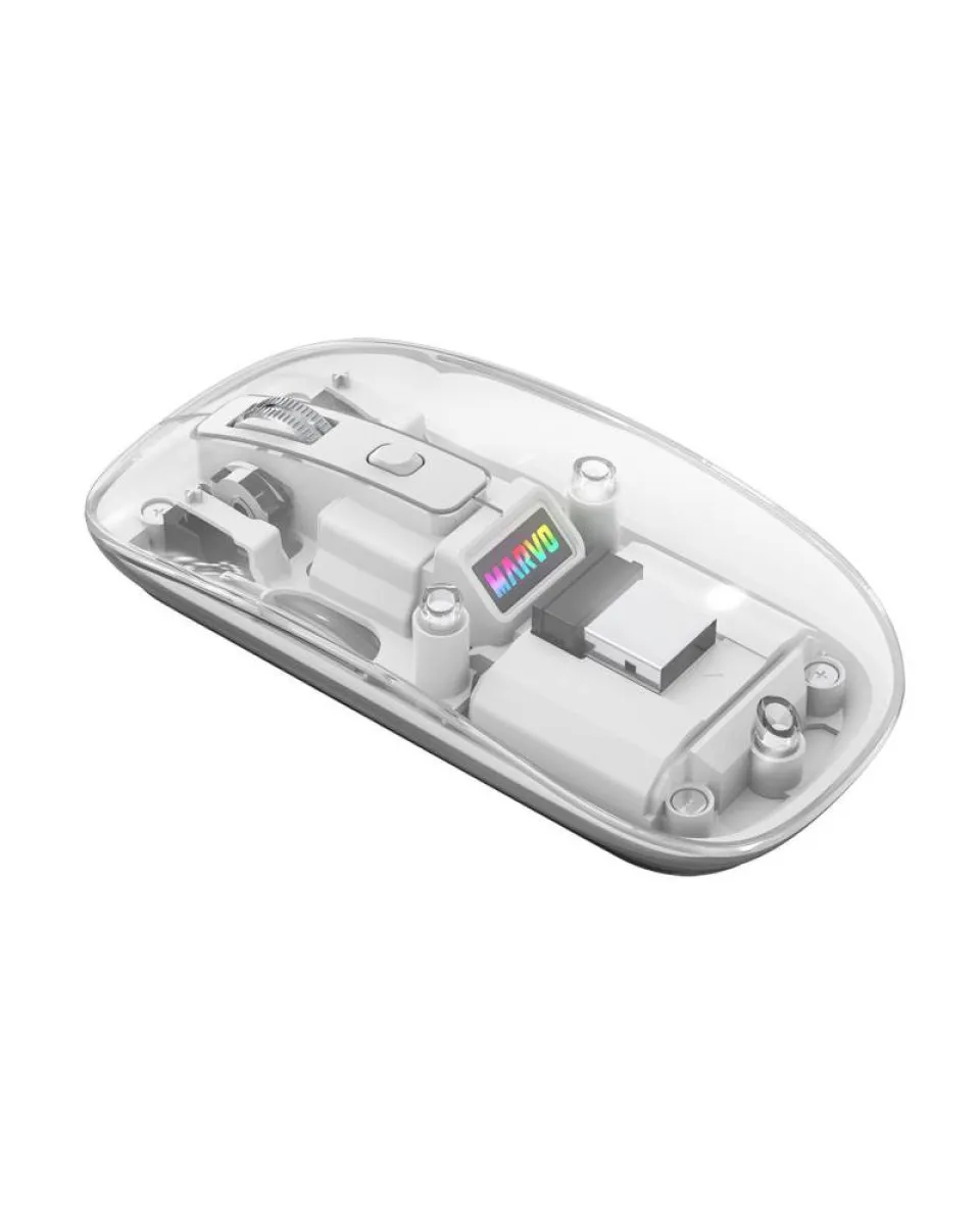 Miš Marvo Prism B10 M810W Wireless - Transparent White 