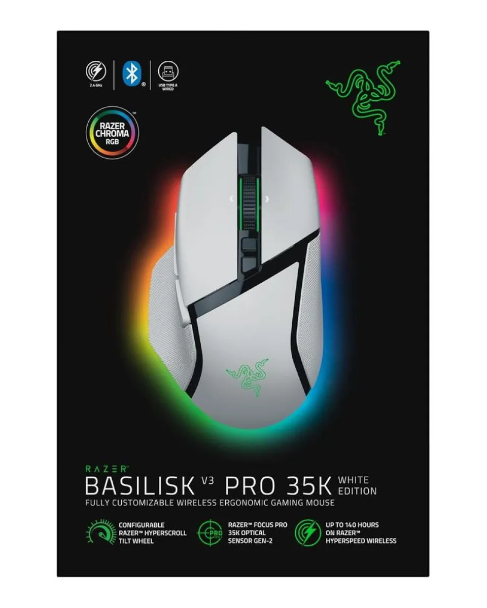 Miš Razer Basilisk V3 Pro 35K Wireless - White 