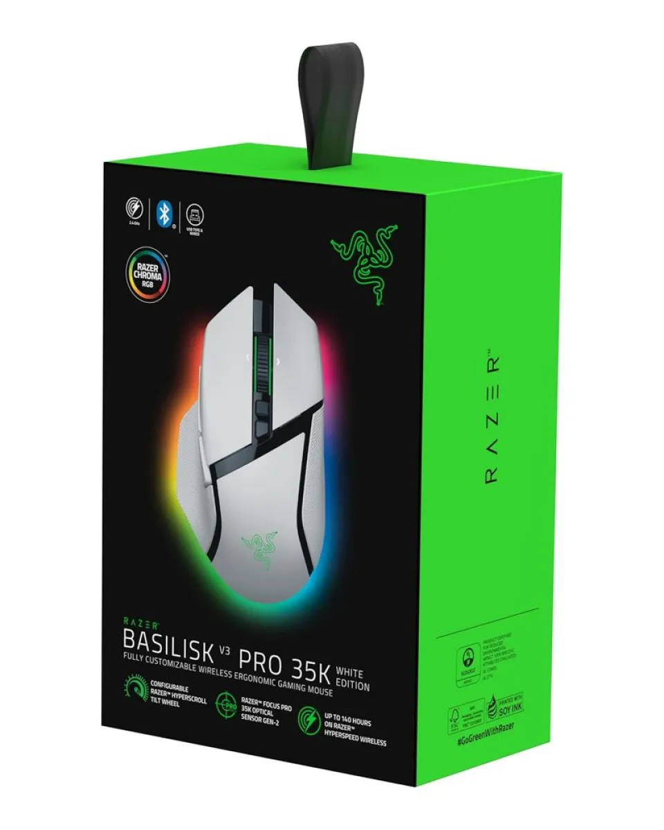Miš Razer Basilisk V3 Pro 35K Wireless - White 
