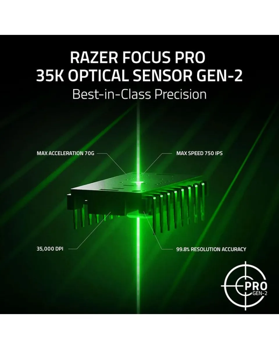 Miš Razer Basilisk V3 Pro 35K Wireless - White 