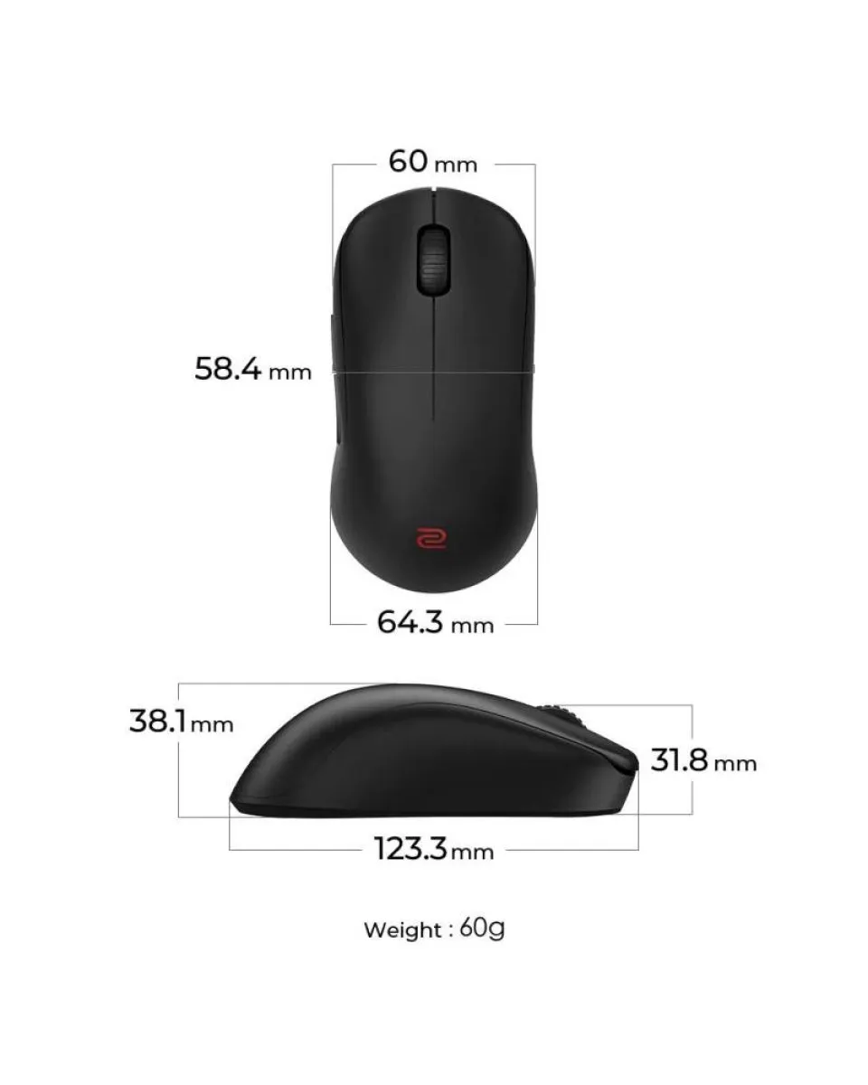 Miš Zowie U2 - DW Wireless - Black 