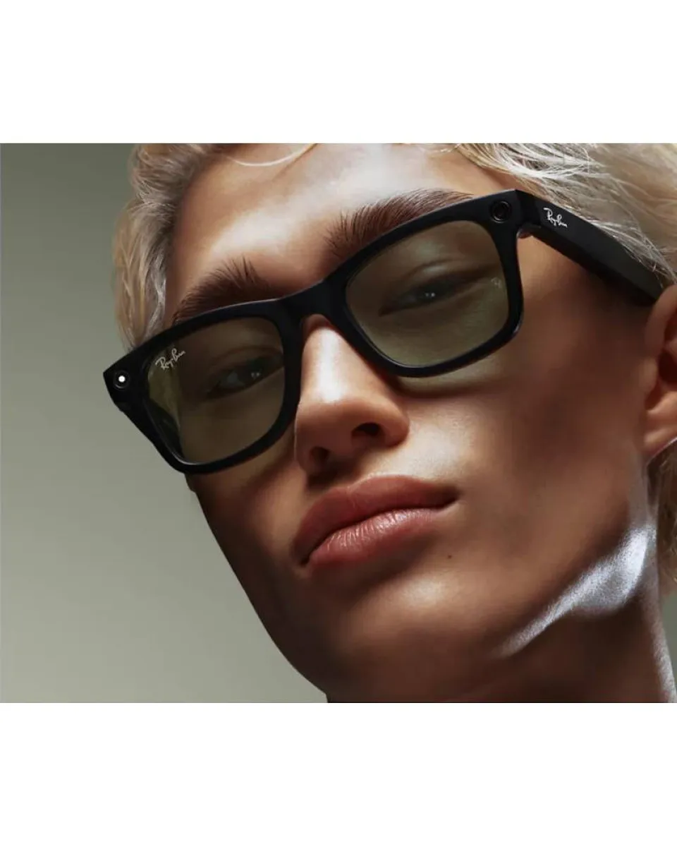 Naočare Ray Ban Meta Wayfarer - Black Graphite - Polar 