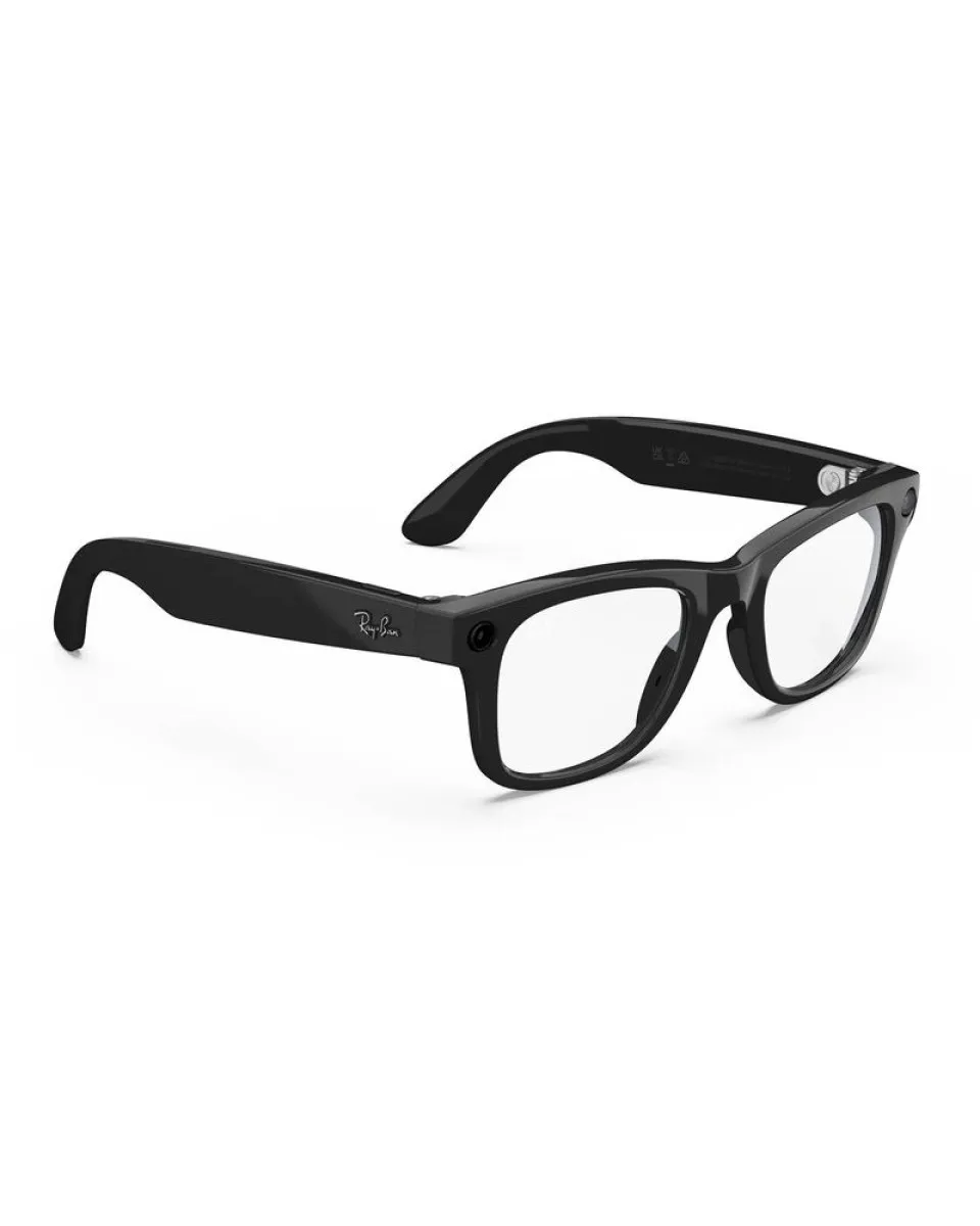 Naočare Ray Ban Meta Wayfarer - Shiny Black - Clear 